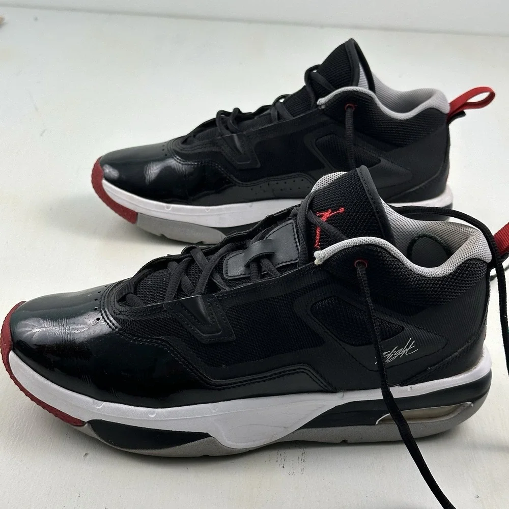 Nike Jordan‎ Stay Loyal 3 Basketball Shoes Men 8.5 Black Patent Leather Sneakers